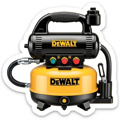 DEWALT 6 Gal. 18-Gauge Brad Nailer and Heavy-Duty Pancake Electric Air Compressor Combo Kit emoji style  sticker