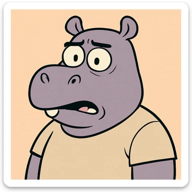 Hippotamus sticker