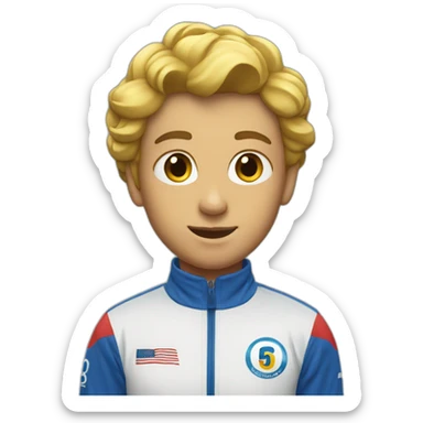 Number 1 on the podium  sticker