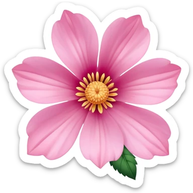 pink regency flower sticker