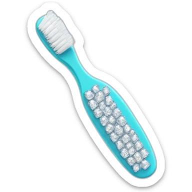 Toothbrush made of diamonds sticker