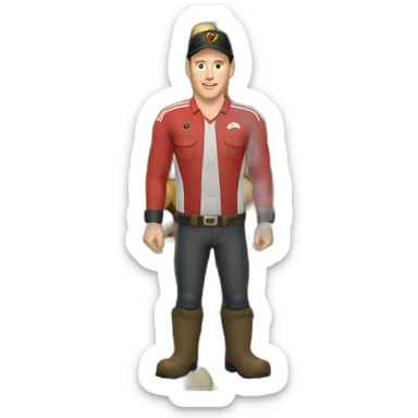 Jonathan Toews as potato farmer sticker