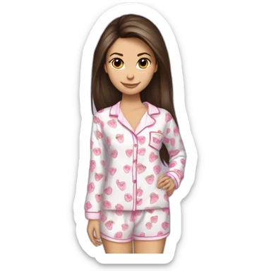 nina dobrev pyjamas sticker