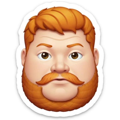 Fat ginger  sticker