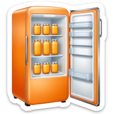 Hi refrigerator ! 
light orange color 
size: 512*512 192*192 sticker
