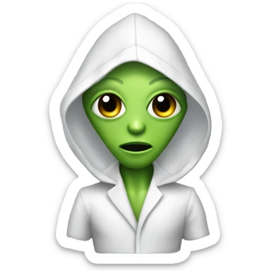 alien en traje de baño  sticker