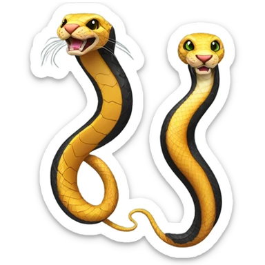 Snake with a black puma sticker