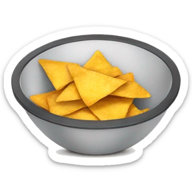 bowl of nachos no sauce sticker