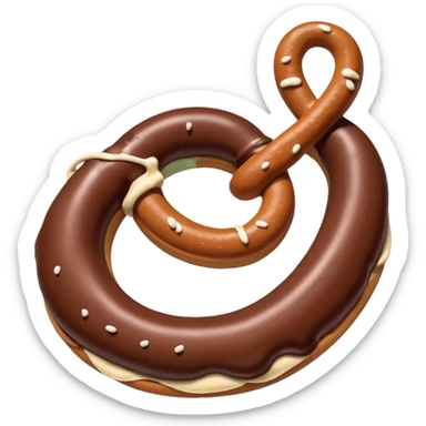 Hersheys chocolate pretzels  sticker