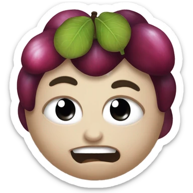 Mangosteen has a lovely chubby face sticker