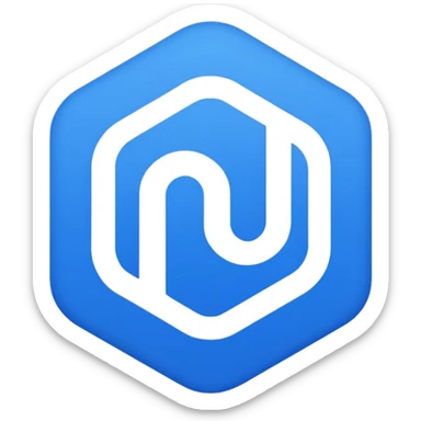 NU, design these 2 letters as logo sticker