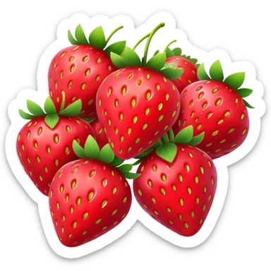 strawberries sticker