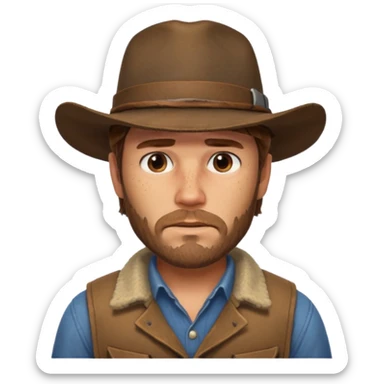 artur morgan from rdr sticker