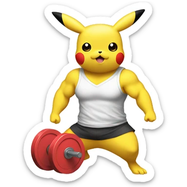 pikachu weights sticker