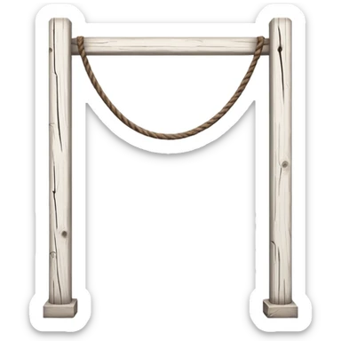 El poste de una portería sticker