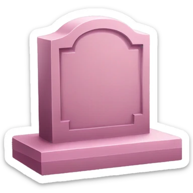 tombstone pink sticker