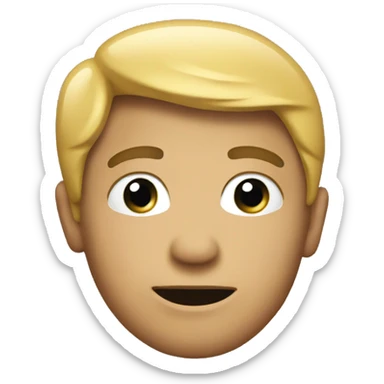 An emoji symbolizing acting sticker