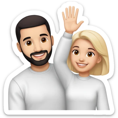 Drake giving a random person a high five  sticker