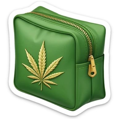 cannabis weed pack zip sticker
