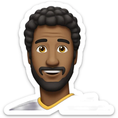 man who is a rapperswil jona lakers hockey fan sticker