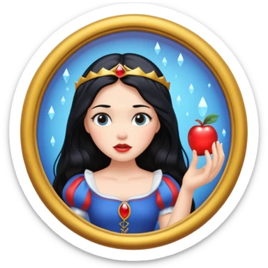 snow white magic mirror sticker
