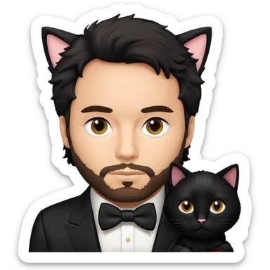 Tom ford with a cat  sticker