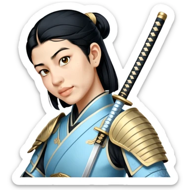 Elegant Samurai sticker