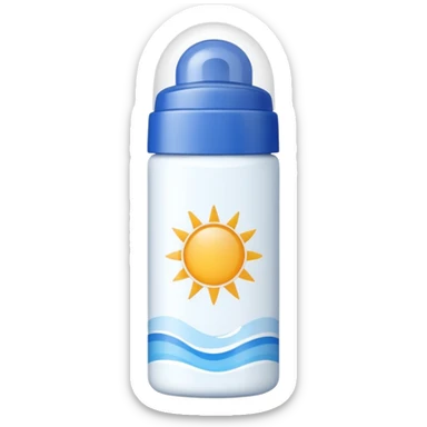 sun cream bottle sticker