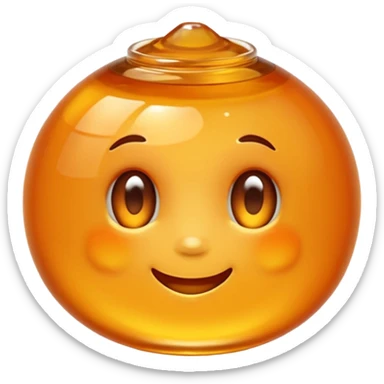 a skincare with orange honey inside sticker