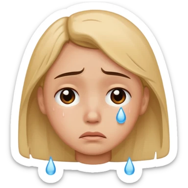 majorly just a face of one of the characters from TUYU's songs, looking sad sticker