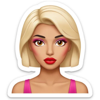 Hot trans woman with soft features sticker