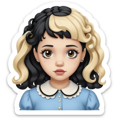 Melanie Martinez with split her sticker