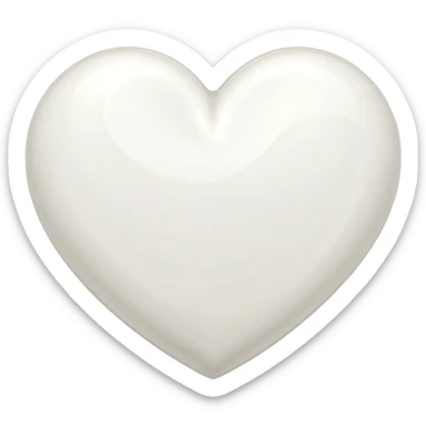 white heart with a swirl pattern sticker