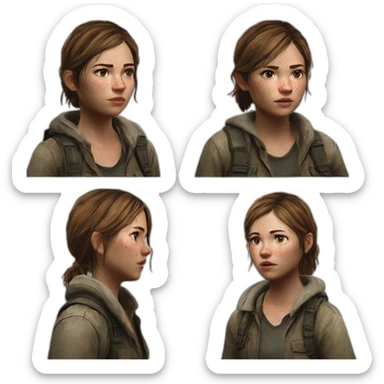 Ellie Williams the last of us sticker