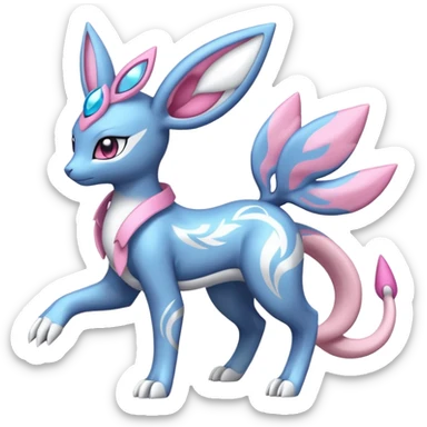 Sylveon-Dialga-Suicune-fusion sticker