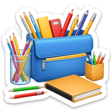 school supplies sticker