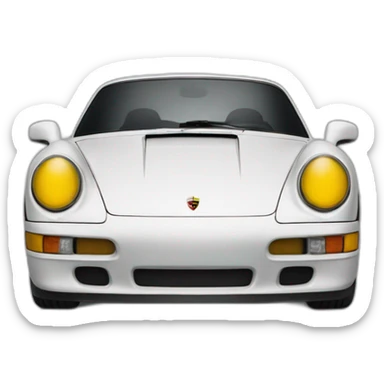 porsche logotype, front view sticker