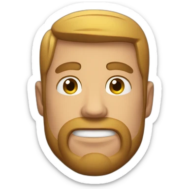 A guy with impossibly big muscles sticker