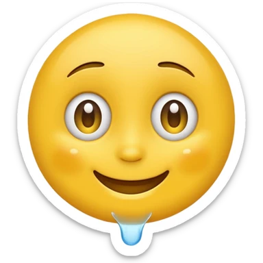relieved emoji sticker