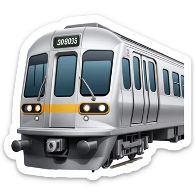 Subway Train (NYC) - Bombardier (Model Year: 2021) (Iconic colour: Silver) sticker