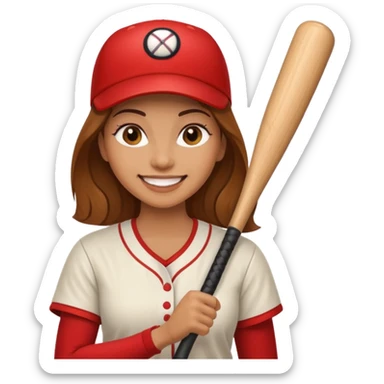Make one about a women holding a bat now  sticker