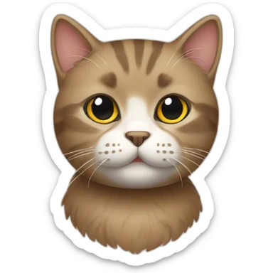 Scottish cat sticker