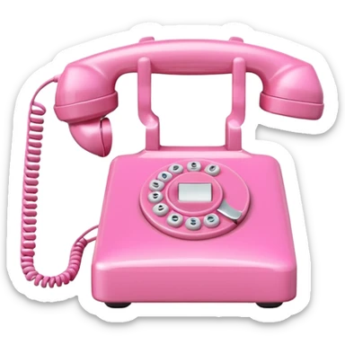 Vibrant pastel pink phone sticker