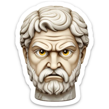 Create a greek statue point at the front with angry fave sticker