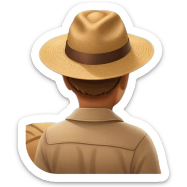 quelqu'un qui admire la vue depuis un point panoramique
 sticker