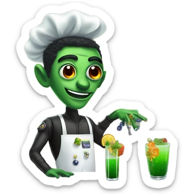 martian barman sticker