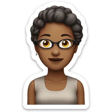 Mulher com cabeça de Barbara sticker