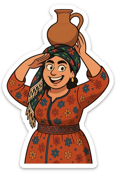 Cartoon sticker in Flat Toon style with a saluting gesture, transparent background. sticker