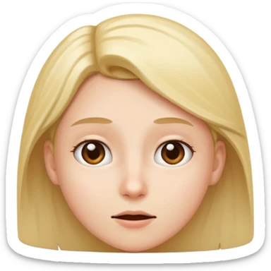 person looking up left sticker