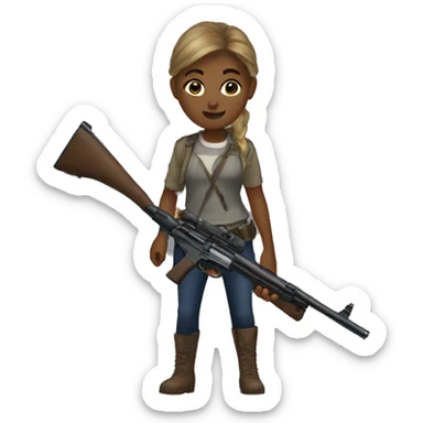 ellie williams with gun sticker